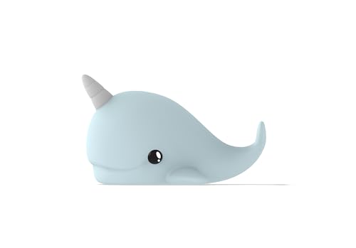 Lampe de nuit silicone Narval bleu DHINK le cadeau de naissance idéal - 2