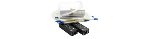 Kit complet réseau fibre invisible 20 mètres avec câble transparent de maison