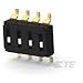 Switch DIP Off ON SPST 4 Recessed Slide 0.025A 24VDC Gull Wing 2000Cycles 2.54mm SMD T/R