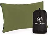 REDCAMP Small Camping Pillows for Sleeping, Cotton Ultralight Compressible Camp Pillow Portable for Backpacking Hiking Outdoor Traveling, Green