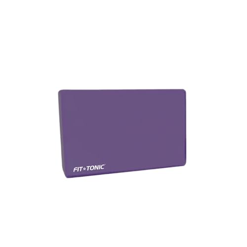 Blocco Yoga Fit-Tonic TH-118 per Techdance Mattoncino Relax Home Fitness Allenamento Sport Palestra Pilates Tracksuit Training Blocchi Mattoncini Accessori Equilibrio (Purple, 23 x 15 x 7,5 cm)
