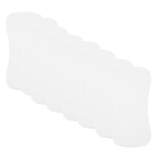 Image of lazyrhino 8 Pack Baby Burp Cloths, Unisex for Boys and Girls, Super Absorbent and Soft Towel,Solid Color (White)