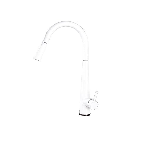 Robinet de cuisine sensible tactile blanc pour simplifier la vaisselle - 2