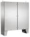 Hoffman A60H6018SSLPQT Floor-Mounting NEMA 4X Enclosure, 2 Door, Type 304 Stainless Steel, 60.06" x 60.06" x 18.06"