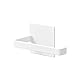 Yamazaki 2111 Tower Magnetischer Toilettenpapierhalter, weiß, Stahl/Magnet/Silikone, minimalistisch, 7,2 x 14 x 7,5 cm