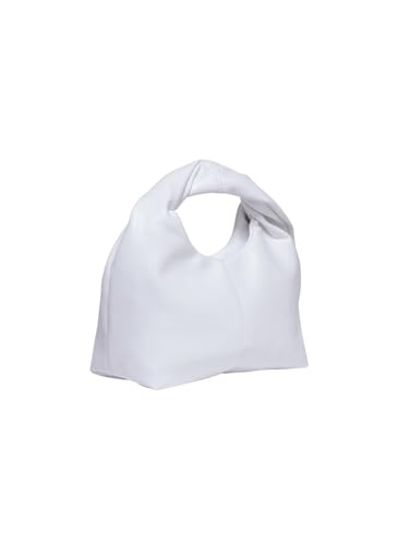 Image of Verdusa Women's Ruched Boho Mini Handbag Clutch Purse Dumpling Pouch Bag White One Size
