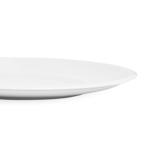Kahla P506188 2 Pack Large Round Dinner Plates, 26 cm Diameter Plate, Stackable Dinnerware, Easy to Store, Dishwasher/Microwave Safe, White