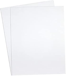 DRERIO 2 pcs ABS Plastic Sheets Boards 3mm White Plastic Board Sheets Flexible Than Plexiglass Sheet Moldable Than Acrylic Sheet Moldable Plastic Sheets for Craft Fender Liner, Home Decor(40 x 30cm)