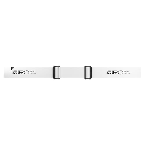 Image of Giro Roam Ski Goggles - Snowboard Goggles for Men, Women, Youth - White Stacked - Green Loden & Yellow