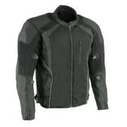 Milwaukee Leather MPM1793 Mens Black Mesh Racer Jacket with Armor - Large — view 6