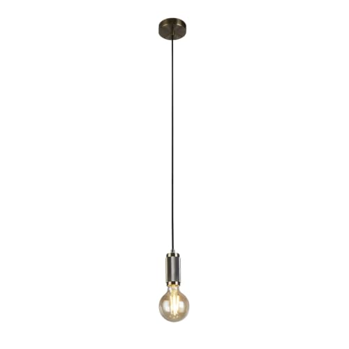 Image of Searchlight Suspension Cable Antique Brass, Gold Braided Cable