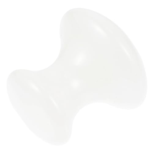 PEPLAYTAL Herramienta de Masaje Gua Sha de Cuarzo Natural con Forma de Blanca para Masaje Facial y Corporal para Relajación y Acupresión