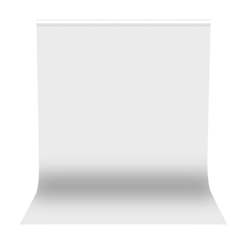 Fondo fotográfico blanco 2 x 3 m, fondo de fotografía plegable, lavable para fotografía, vídeo, estudio, televisión, zoom, YouTube