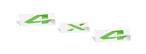 Image of Reflective Concepts 4x4 Emblem Overlay Decal Sticker -Fits: 2019-2026 Ram, NOT for Classic - (Color: Lime Green)