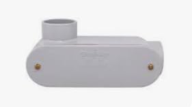 1-1/2" PVC LL Conduit Body (1 Unit) Oval with Cover Type - 077525