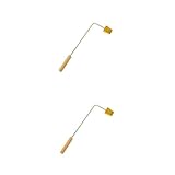 VICASKY 2 Stück Kleine Goldene Pancake Form aus Lebensmittelechtem Material Fein Polierte Oberfläche Vielseitige DIY Backform für Eierkuchen Kekse und Südostasiatische Nyonya Snacks für