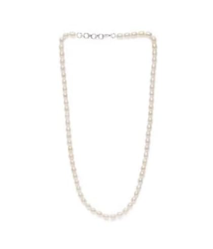 FOREVER Gems Precious Sacche Moti Ka Haar AAA+++ Quality Freshwater Rice Pearl Necklace Original Certified Pure Australian Pearl 54 Beads Akoya Southsea Pearl Necklace Safed Moti Ka Haar पर्ल नेकलेस