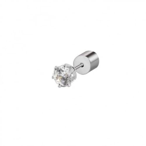 Mono boucle d'oreille Marlù en alliage d'acier durable et design 2OR0092-W