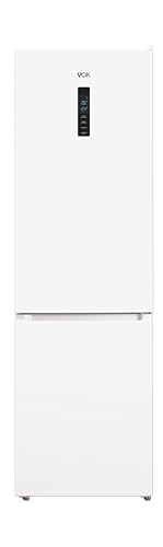 VOK - Frigorífico Combi No-Frost - Modelo EVR-344NEWPC - Altura 195,3 cm - Capacidad 335 L - Sistema Multi-Air Flow - Bajo Consumo Energético - Puertas Reversibles - Diseño Moderno en Blanco