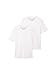 Produktbild TOM TAILOR Herren 1037741 Doppelpack T-Shirt mit Rundhals-Ausschnitt aus Baumwolle, 20000-White, L (2er Pack)