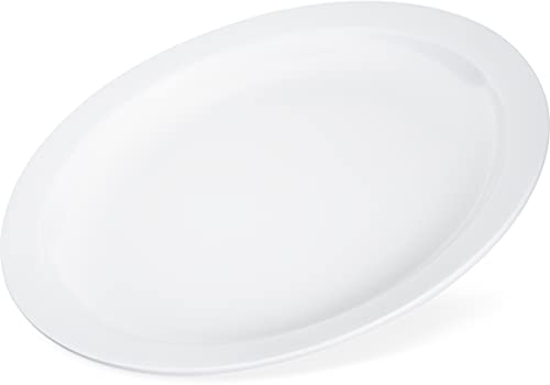Carlisle Foodservice Products Kl20102 Kingline Melamine Sandwich Plate, 7-7/32" Diameter X 0.74" Height, White (Case Of 48) #TOP4