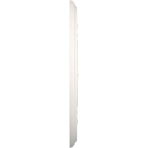 Image of Ekena Millwork CMP10BAGBW Baltimore Thermoformed PVC Ceiling Medallion (Fits Canopies up to 4 1 /4 inch), 10 inchOD x 3 1 /2 inchID x 3 /4 inchP, UltraCover Satin Blossom White
