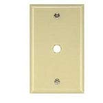 32-3053-BU, Connector Accessories Feed-Thru Wall Plate Ivory Bulk (50 Items)