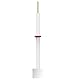 stonylab Platinblech Elektrode Lab, 99,99% Reinheit 15x15x0,1mm Pt Plattenelektrode Platin Foli Enelektrode mit PTFE Körper