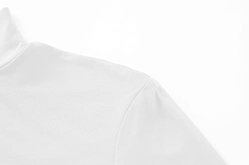 Kindcall Lightweight Mock Turtleneck Crop Tops Long Sleeve Casual Base Layer for Women3