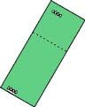 400 Label Outfitters® Pre Numbered Green Laser or Ink Jet Printable Tickets with Numbered Stub - 50 Sheets, 400 Tickets