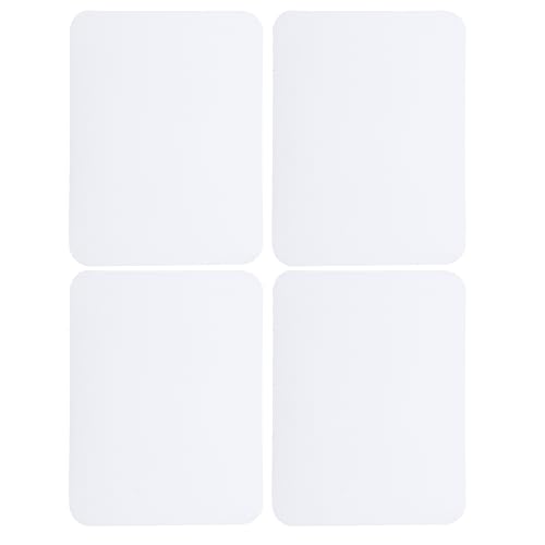 uxcell 4Pcs Iron on Patches for Clothing Repair, Mending Fabric Repair Patch Cotton for Clothes Pants Bags, 5x4 Inch White