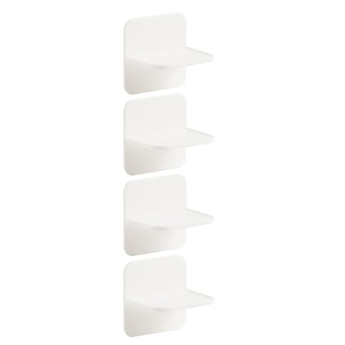 KALLORY Fijadores Resistentes de Gabinetes de Plástico Blanco en Ángulo Recto de 90, Estabilizadores Adhesivos para Muebles de Cocina y Armarios, Ideales para Seguridad Infantil