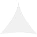 vidaXL Toldo Parasol Lona Protector Solar Sombra de Patio Jardín Terraza Balcón Parque Exterior de Vela Triangular de Tela Oxford Blanco 6x6x6 m
