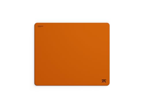 Fnatic Tapis de Souris de Jeu Max FOCUS3 L Pro, Surface de Contrôle en Tissu Lisse Orange, Revêtement Résistant à l'eau, Base en Mousse PORON Antidérapante et Bords Cousus Micro-Tricots (480x400x6mm)