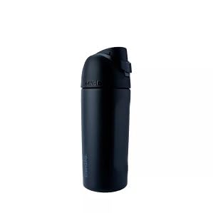 Owalaa FreeSip Kids Stainless Steel Water Bottle 16 oz Very Very Dark