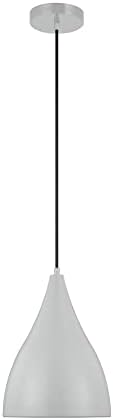 Generation Lighting 6545301-118 Oden Pendant, 1-Light 60 Watts, Matte Grey