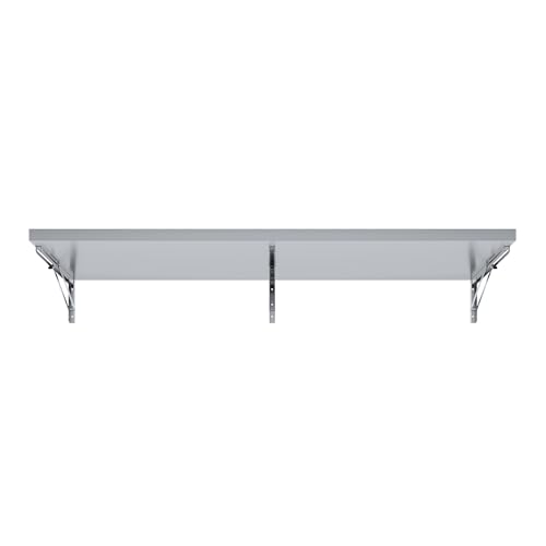 Image of AmGood Stainless Steel Folding Wall Shelf 18 in. x 60 in. | NSF | Concession Stand, Food Truck, Kitchen, Restaurant, Garage, Laundry, Utility Room