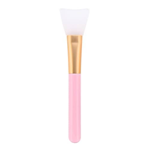 LOCZUK Brocha de Maquillaje Profesional Color Aleatorio de Silicona Mango de Madera Aplicador Firme Diseño Duradero y Cómodo para Mujer para Base y Mascarillas Faciales
