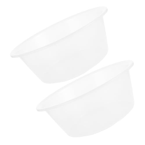 2 piezas cubeta grande para baño de pies de plástico miniatura 7
