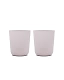 Lalo 2 Pack Silicone Cups with Rigid Core - Non-toxic Grade Silicone Cups for Kids and Toddlers Ages 12 Months+, BPA-Free, Dishwasher Safe