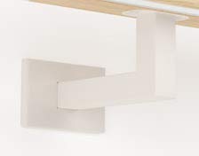 Sellon24® Soporte para pasamanos con agujero para pasamanos LED de madera RAL / INOX / negro, blanco / antracita pintado en polvo (blanco RAL9016) Cover