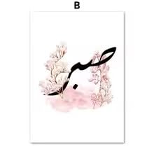 LIRHIQYGF Wunderschöne florale Poster und Drucke, Heimdekoration, Wörter, Leinwanddrucke, HD-Drucke, Gemälde, Bilder, Wandkunst, Poster, Kunstwerke (80x120cmx3/Rahmenlos)