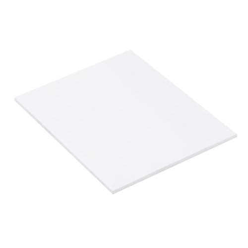 Image of Expanded PVC Plastic Sheet 1 /4 inch Thick, 11 inchx14 inch Lightweight Rigid Foam Sheet, [for Crafts Signage Displays Digital Screen Printing] - White / 3 Pcs