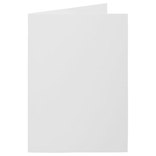 Image of LUXPaper A7 Folded Cards | 5 1 /8 inch x 7 inch | Bright White | 80lb. Cover | 50 Qty