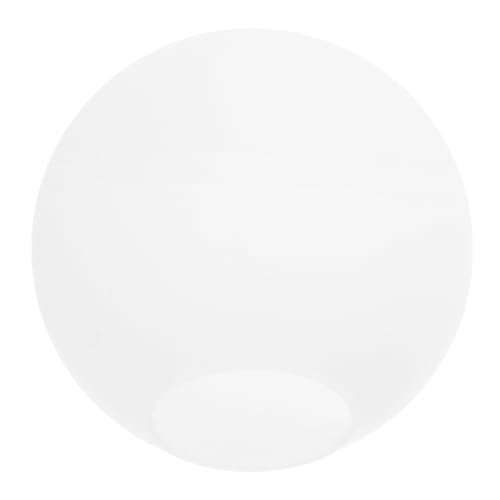 ELAYARD Paralume a Sfera in Vetro Smerigliato 10 CM per Lampada da Tavolo e Sospensione Foro Diametro 4 CM Bianco Latte Opaco Adatto per Casa e Ufficio