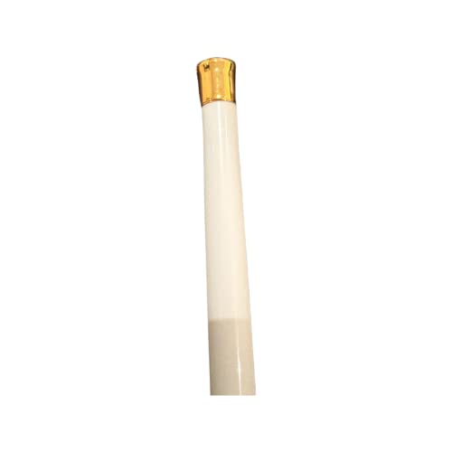 Graber 7/16-Inch Round Sash Cafe Curtain Rod (18 To 28-Inches Adjustable Width, White W/ Brass Ends) #TOP6