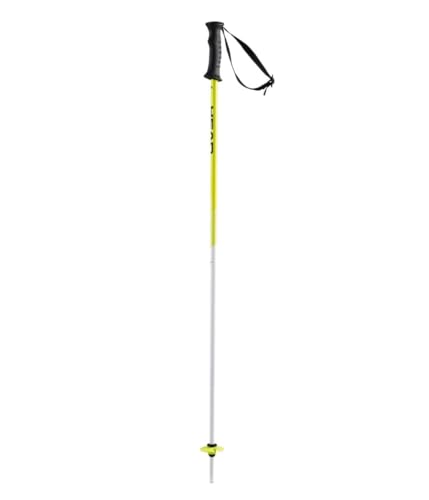Head 381961-080, Headshape Team, Bastone da Sci Gioventù, Bianco/Nero/Giallo Fluo, 80 Unisex-Adult
