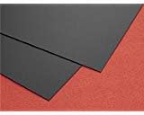 SIBE-R-PLASTIC SUPPLY Scale Models Black Styrene Sheets, .06 x 8" x 21" 2 Pack