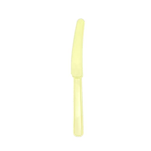 Cuchillo desechable de base vegetal CPLA para celebraciones, pack de 100 piezas reforzadas 2