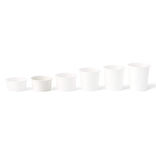 Gobelets à glace en papier blanc 150ml pour sorbets et snacks jetables - 6